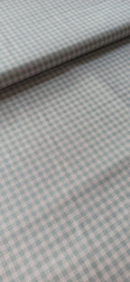 Tela de algodón cuadros vichy verde agua 5 mm - ancho 1,40 m