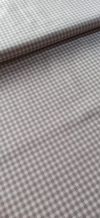 Algodón Cuadros Gris 5 mm - tela de algodón ancho 2,80m