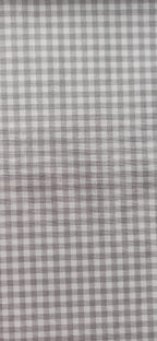 Algodón Cuadros Gris 5 mm - tela de algodón ancho 2,80m