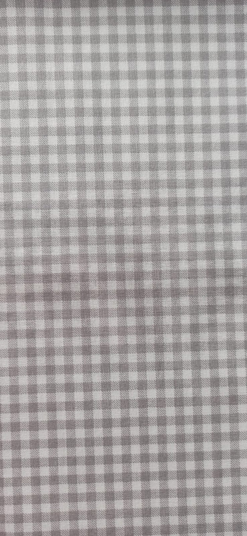 Algodón Cuadros Gris 5 mm - tela de algodón ancho 2,80m