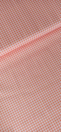 Algodón vichy cuadros 3 mm naranja y blanco ancho 1,40 m