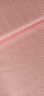 Algodón vichy cuadros 3 mm naranja y blanco ancho 1,40 m