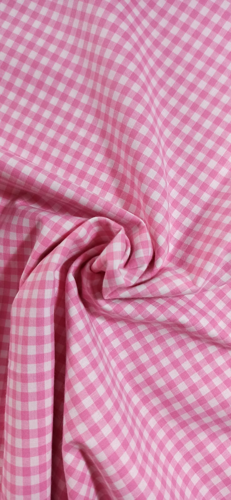 Vichy Rosa 5mm - tela de algodón ancho 1,60m
