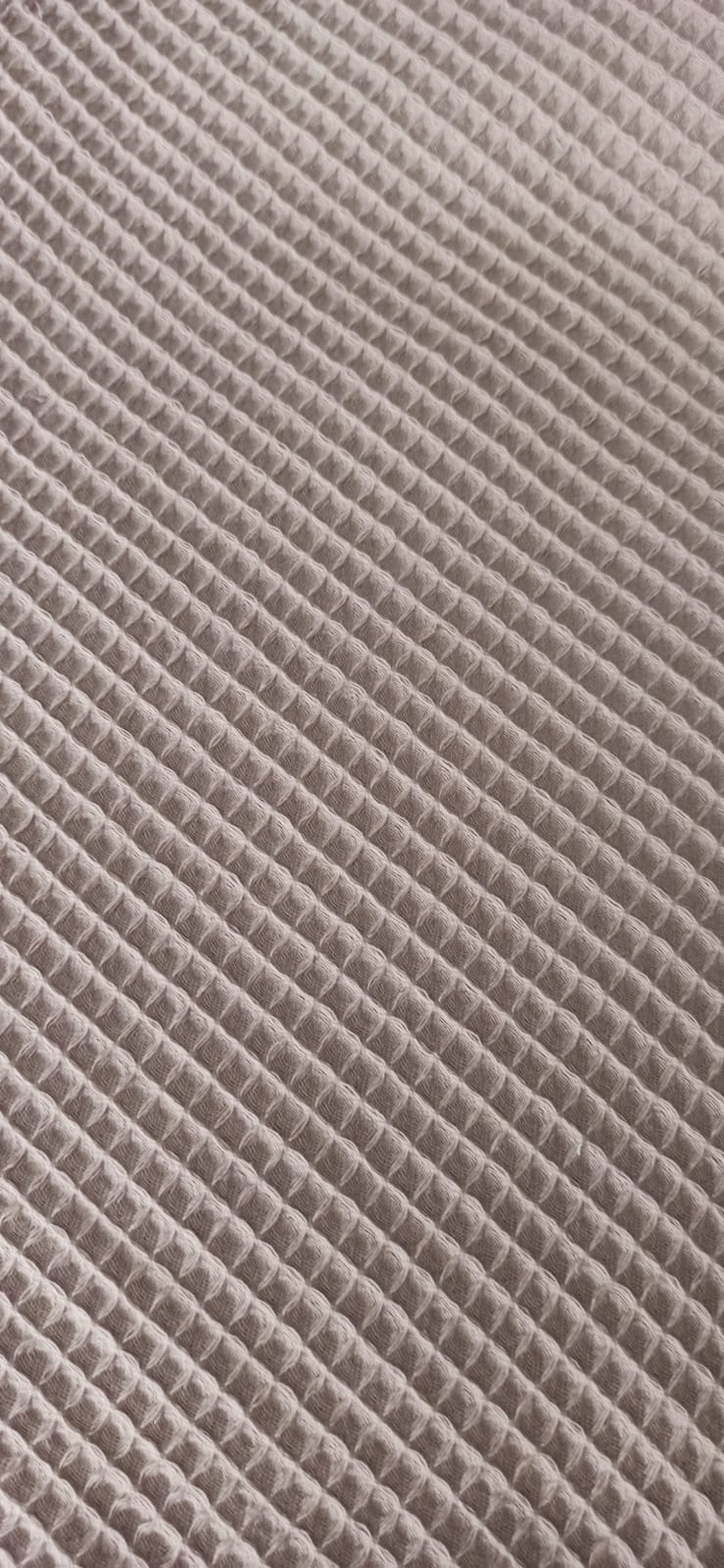 Tela waffle rosa viejo - detalle textura waffle algodón 100%