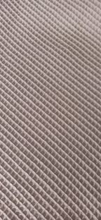 Tela waffle rosa viejo - detalle textura waffle algodón 100%
