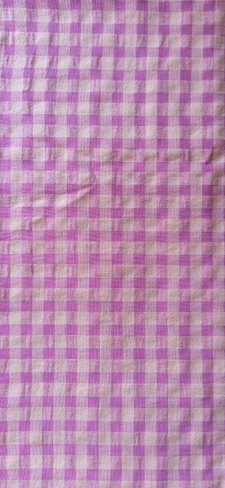 Cuadros del retal seersucker malva y rosa claro