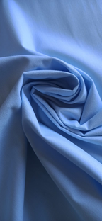 Tela de algodón liso azul bebé - ancho 1,40 m