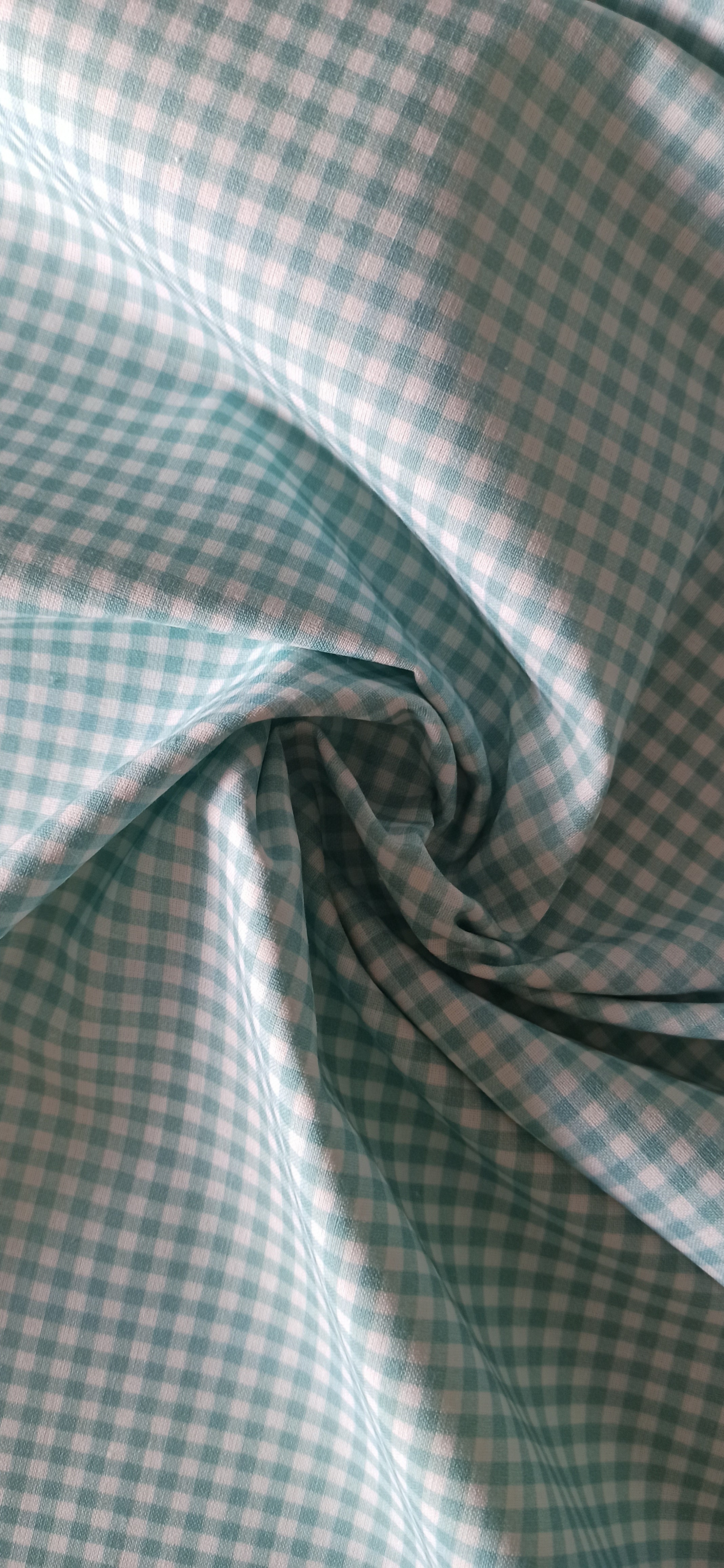 Algodón Vichy Azul 3 mm