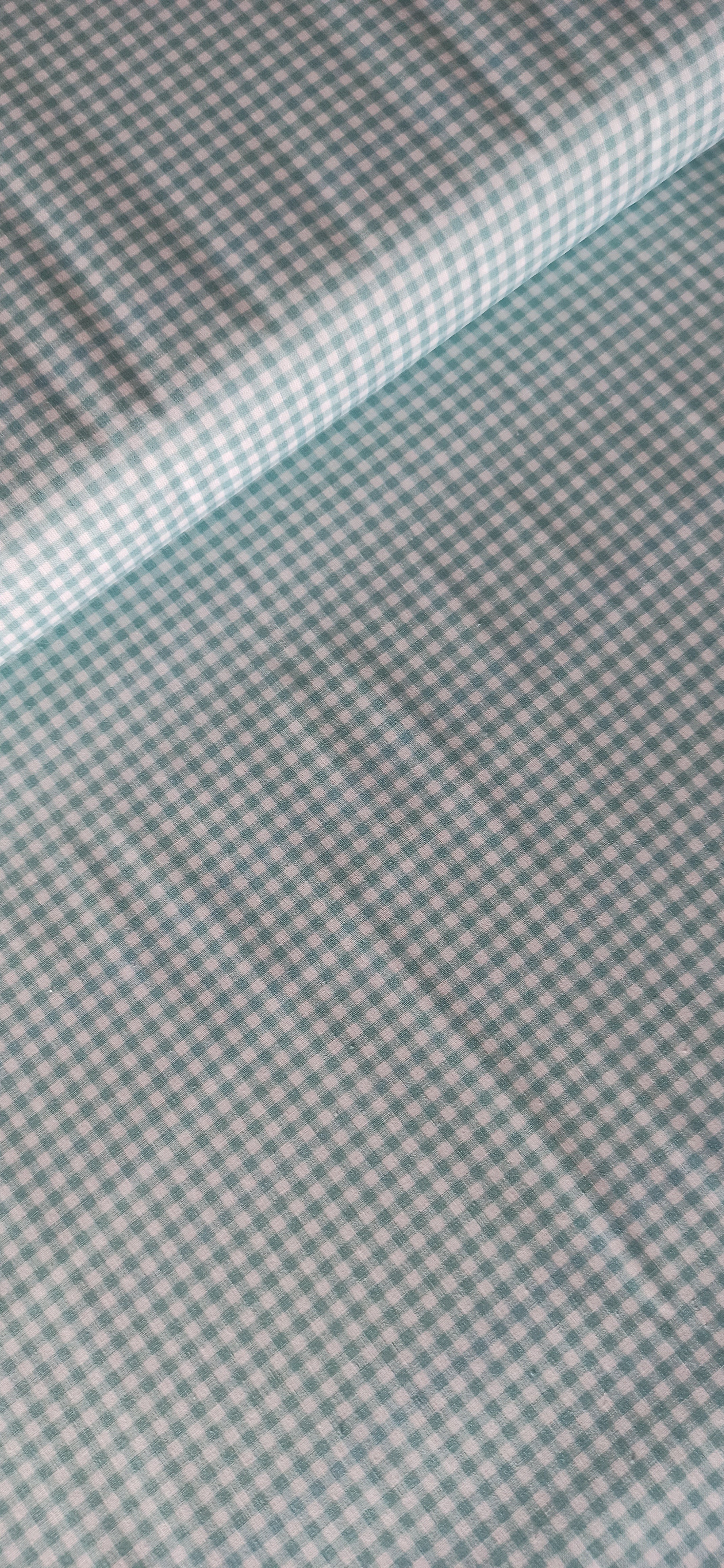 Algodón Vichy Azul 3 mm